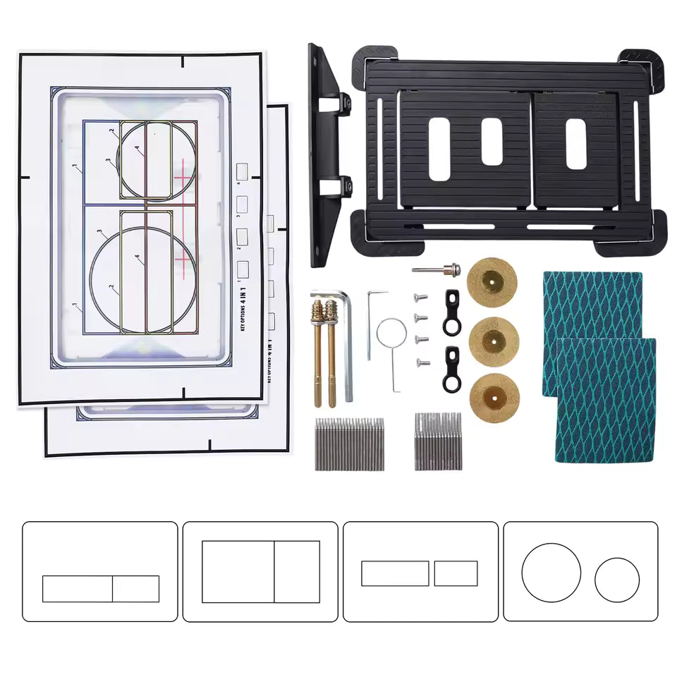 Paslėptas nuleidimo mygtuko mechanizmas po plytele – GROHE